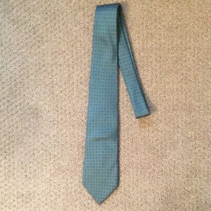5/$15 Adams Row Teal and Red Patterned Tie